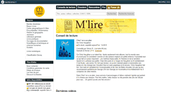 Desktop Screenshot of librairiemlire.com